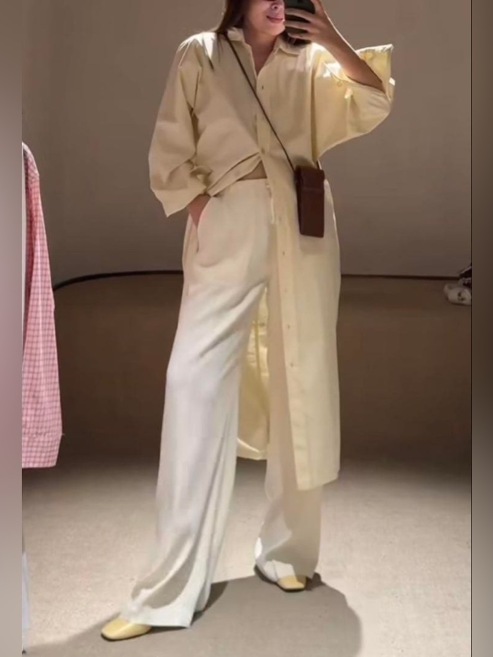 ZARA ~ ZW COLLECTION poplin shirt dress - Picture 9 of 17